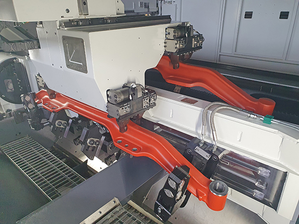 Cycle time reduction at front axle machining