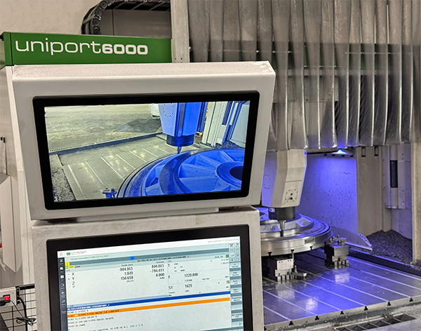 Camera system for portal CNC machine | efficient | safe | better control | unisign.com