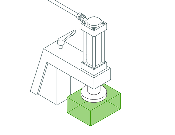CNC machining - pneumatic clamping