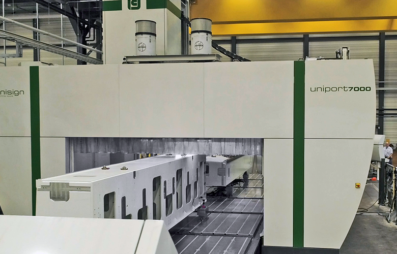 UNIPORT7000 | Truly versatile and cost-effective CNC machine | Large X-axis enables pendulum machining | unisign.com